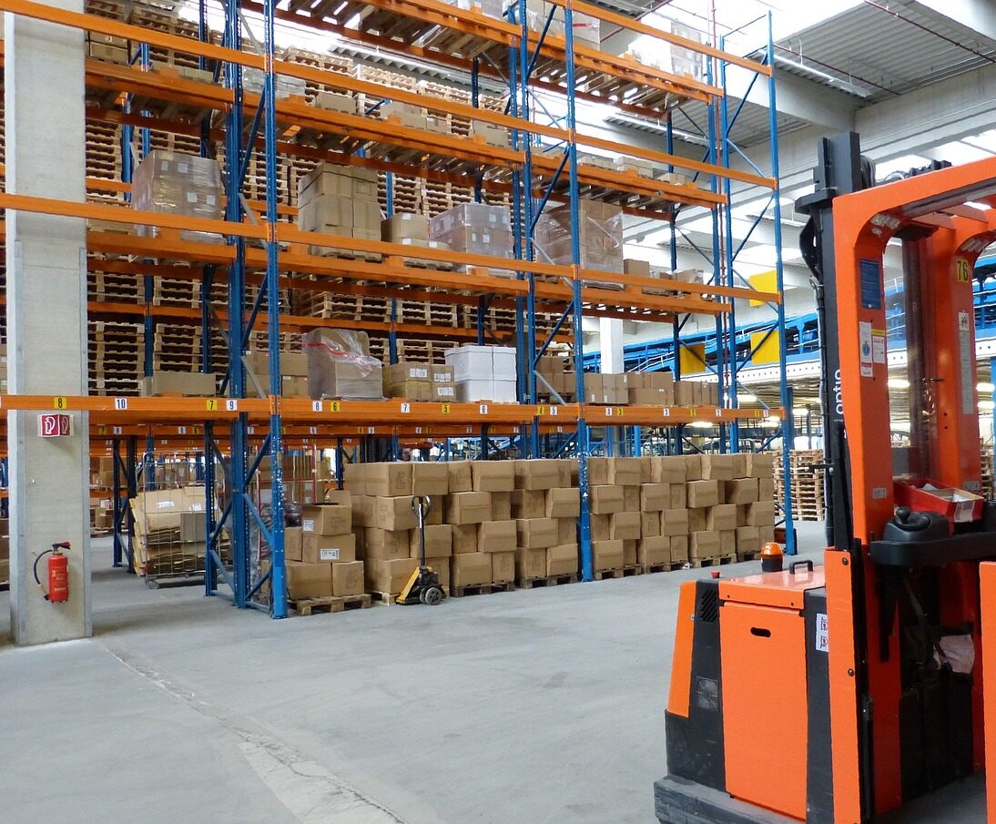 factory, plant, industrial hall, logistics, trade, transport, warehouse, shelf, factory building, forklift, package, forklift, forklift, forklift, forklift, forklift
